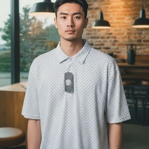Stylish White Polo Shirt